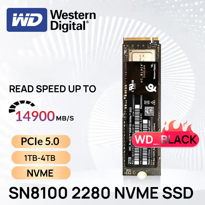 Nvme Pcie 5.0 Ssd 4Tb - قرص SSD جديد من ويسترن ديجيتال