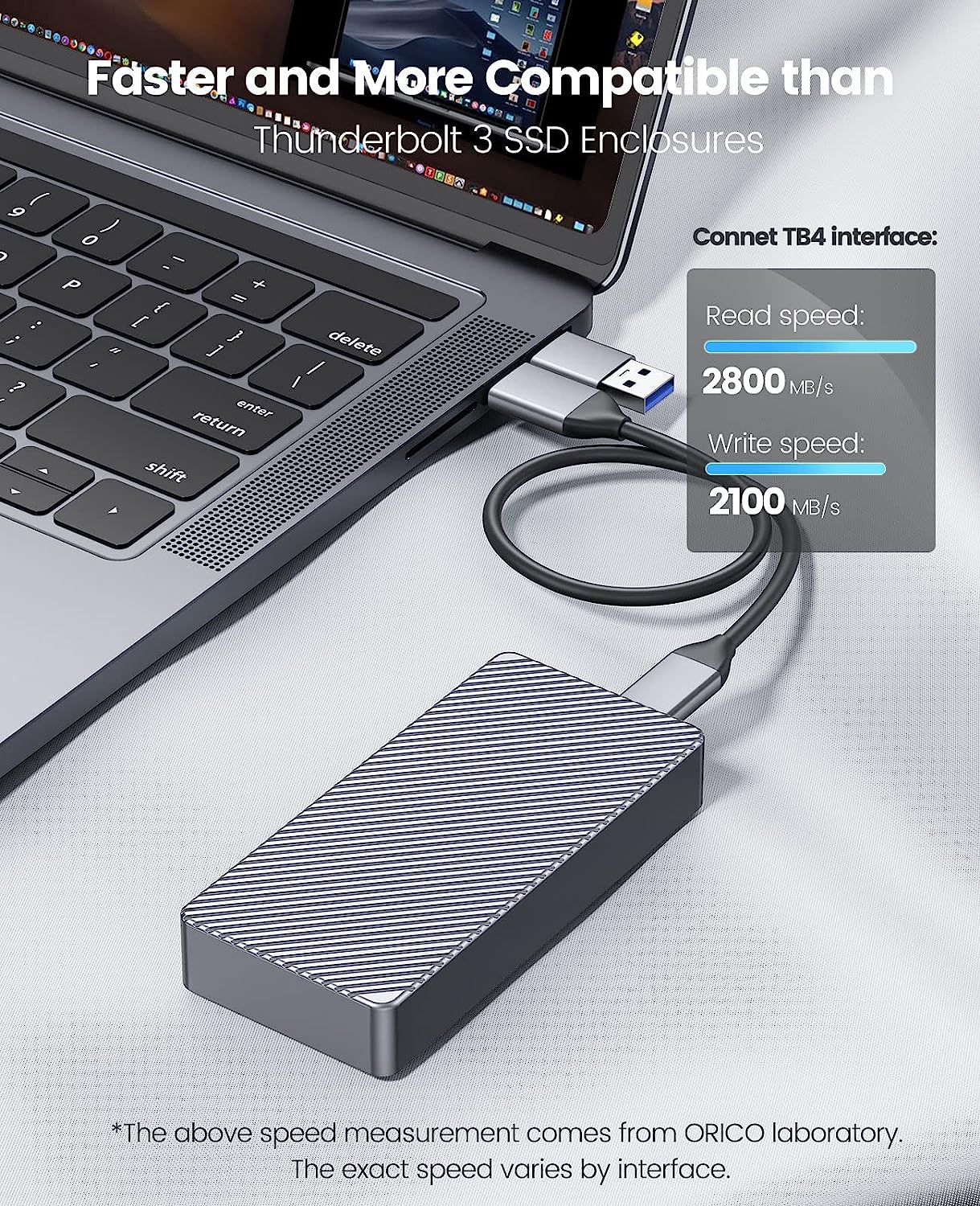 ORICO 40Gbps M.2 NVMe SSD الضم - مراجعة Thunderbolt 4 External Ssd 4Tb وسعره